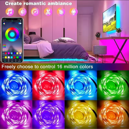 Smart LED strip lights - 16 Million colours