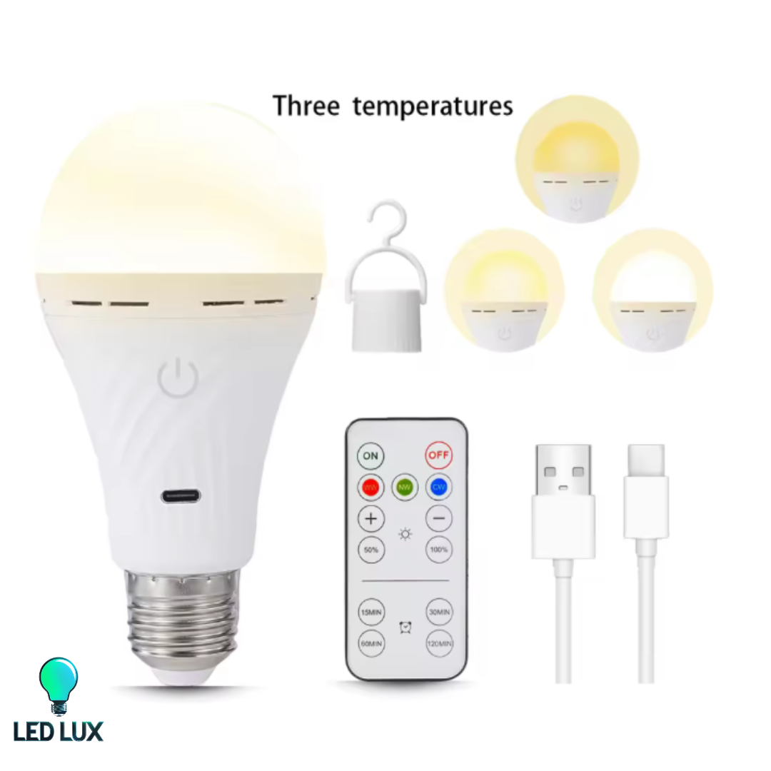 Rechargeable Light Bulb with USB - Type C port