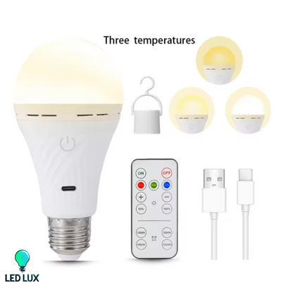 Rechargeable Light Bulb with USB - Type C port