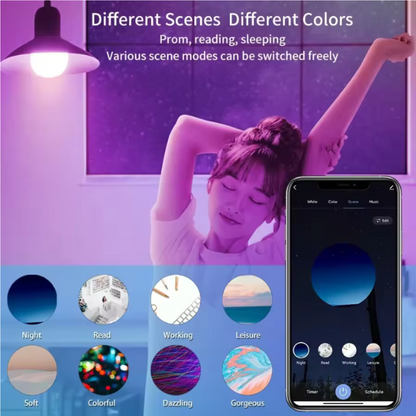 Smart WiFi light bulb - 16 Million colours