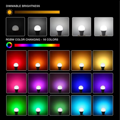 Smart WiFi light bulb - 16 Million colours